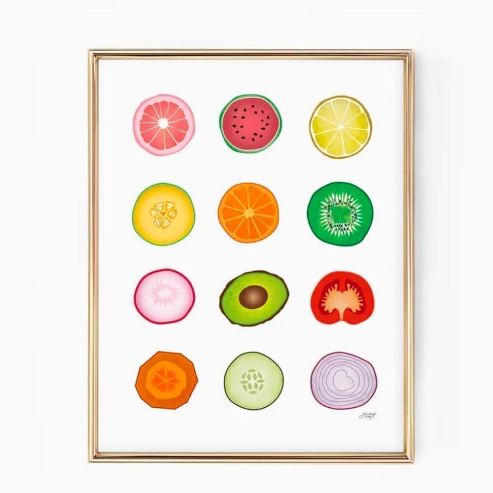 FRUITS ART PRINT